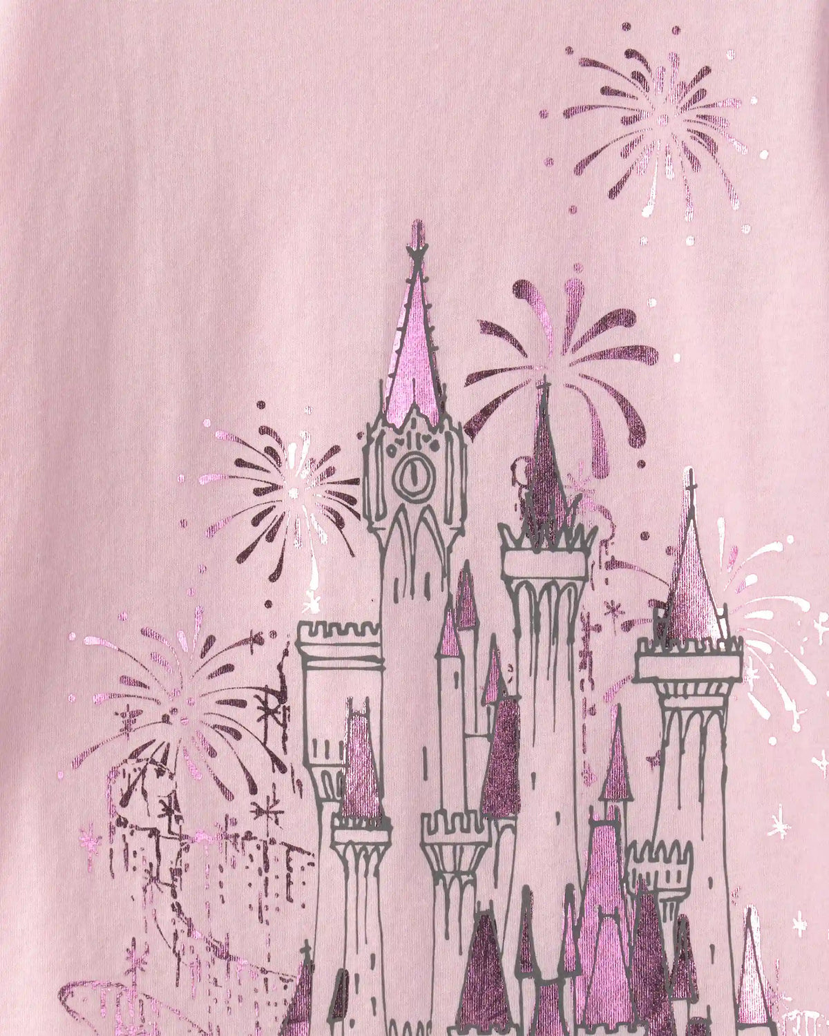 Girls Disney© Castle Graphic Tee - Pink