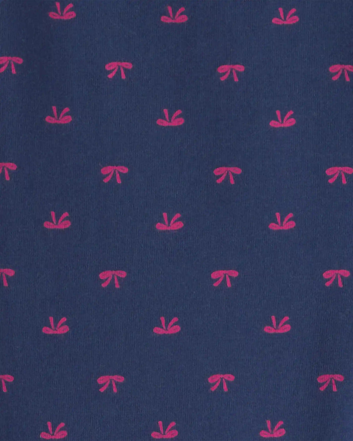Girls Bow Cotton Pull-On Stretch Leggings - Navy Blue
