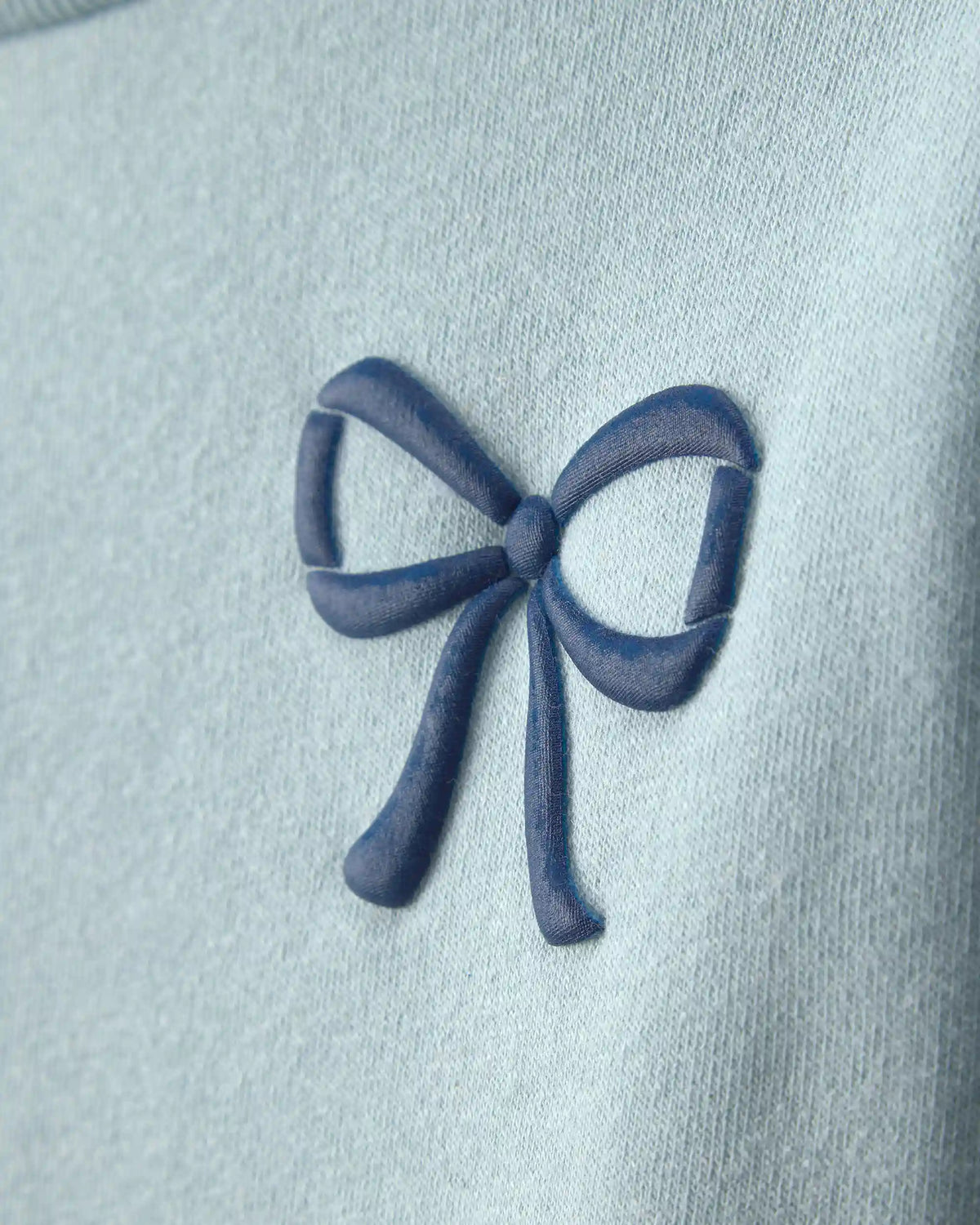 Girls 2-Piece Bow Fleece Pullover & Pant Set - Blue