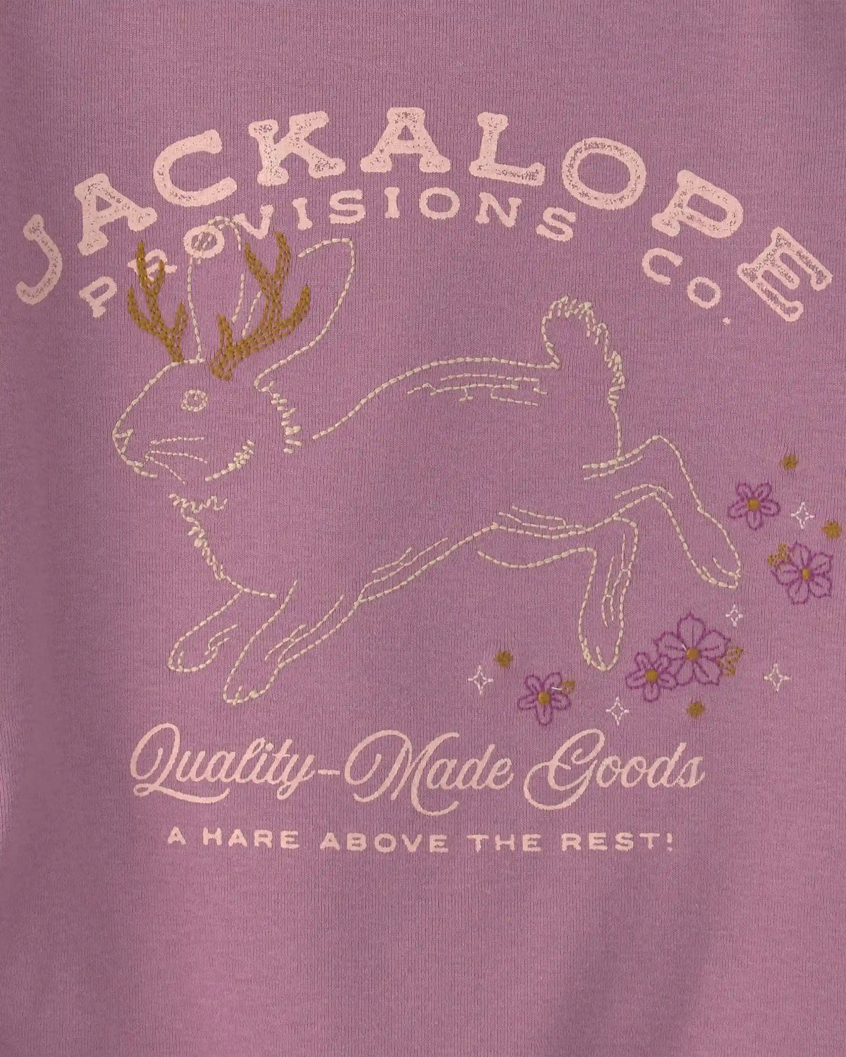 Girls 'Jackalope Provisions' Graphic Tee - Purple