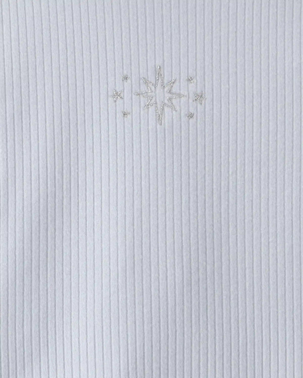 Girls Snowflake Long-Sleeve Mock Neck Top - Grey