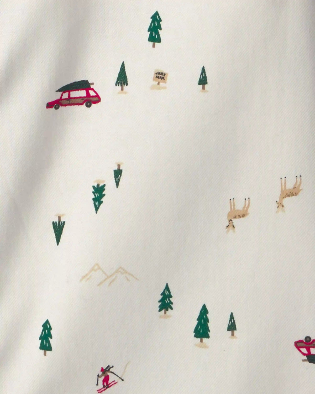 Boys Winter Long-Sleeve Button-Down Shirt - Cream