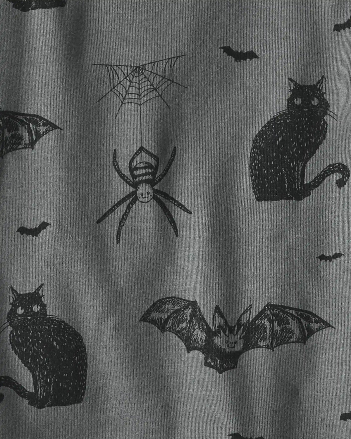 Kids 2-Piece Organic Cotton Pajamas in Spooky Creatures