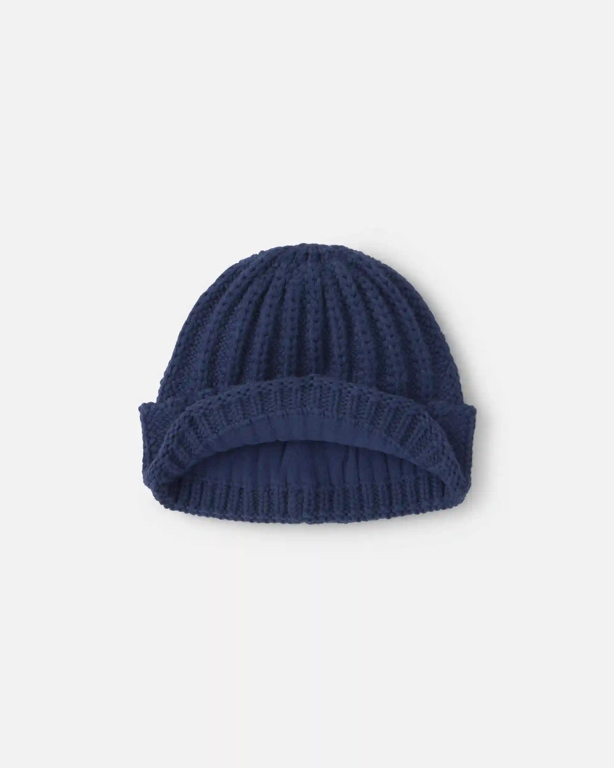 Boys Ribbed Beanie - Navy