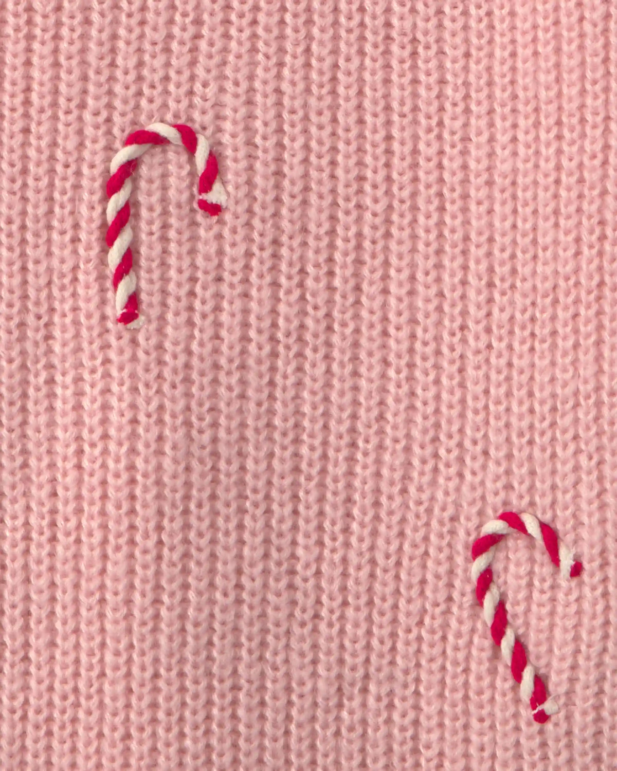 Girls Candy Cane Sweater - Pink