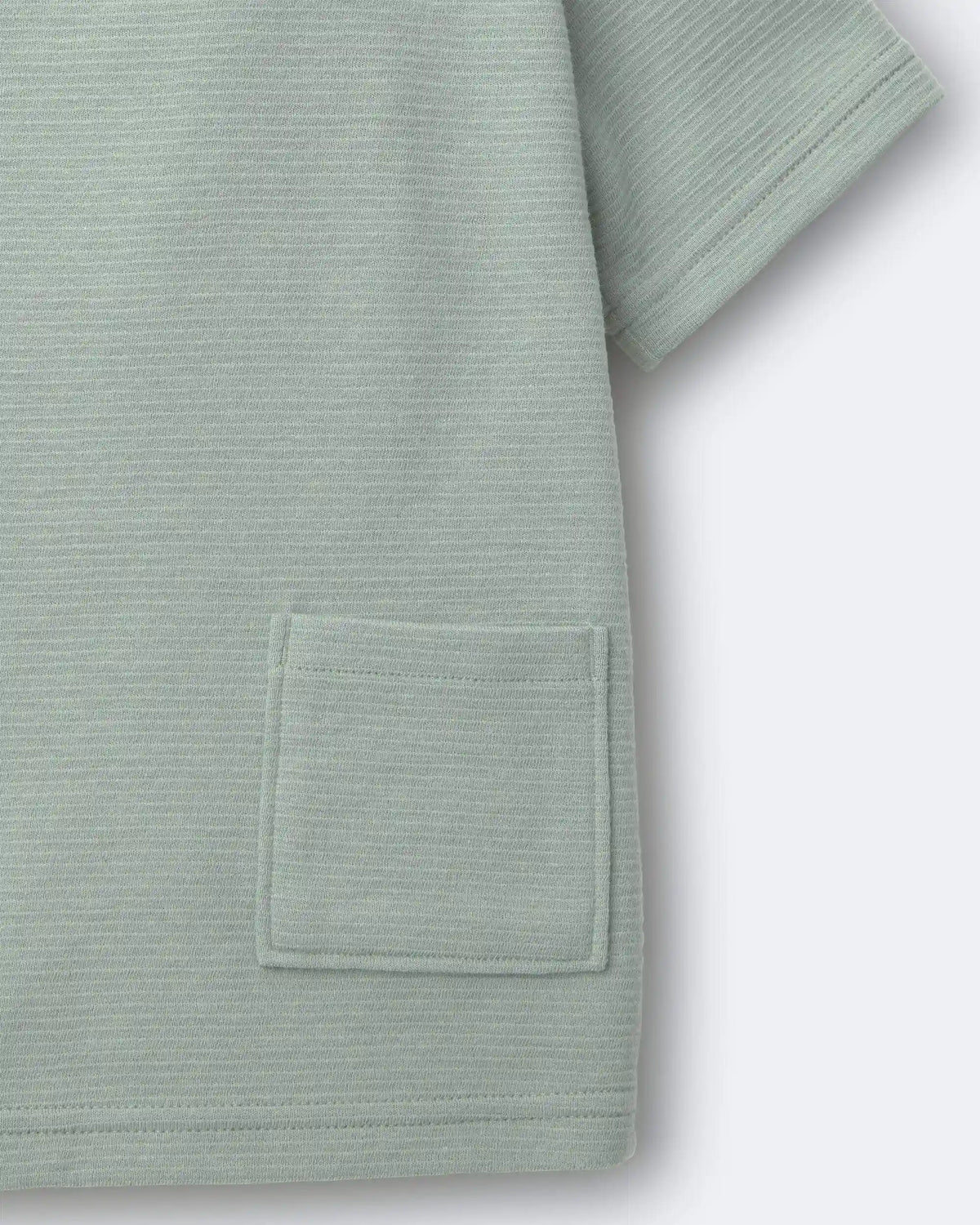 Toddler Boy Henley Tee with Pocket - Sage