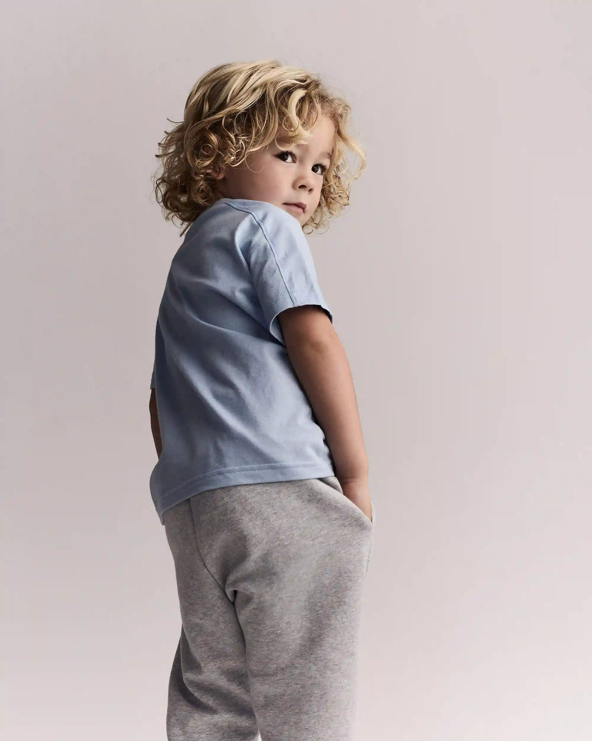Toddler Boy Henley Tee - Blue