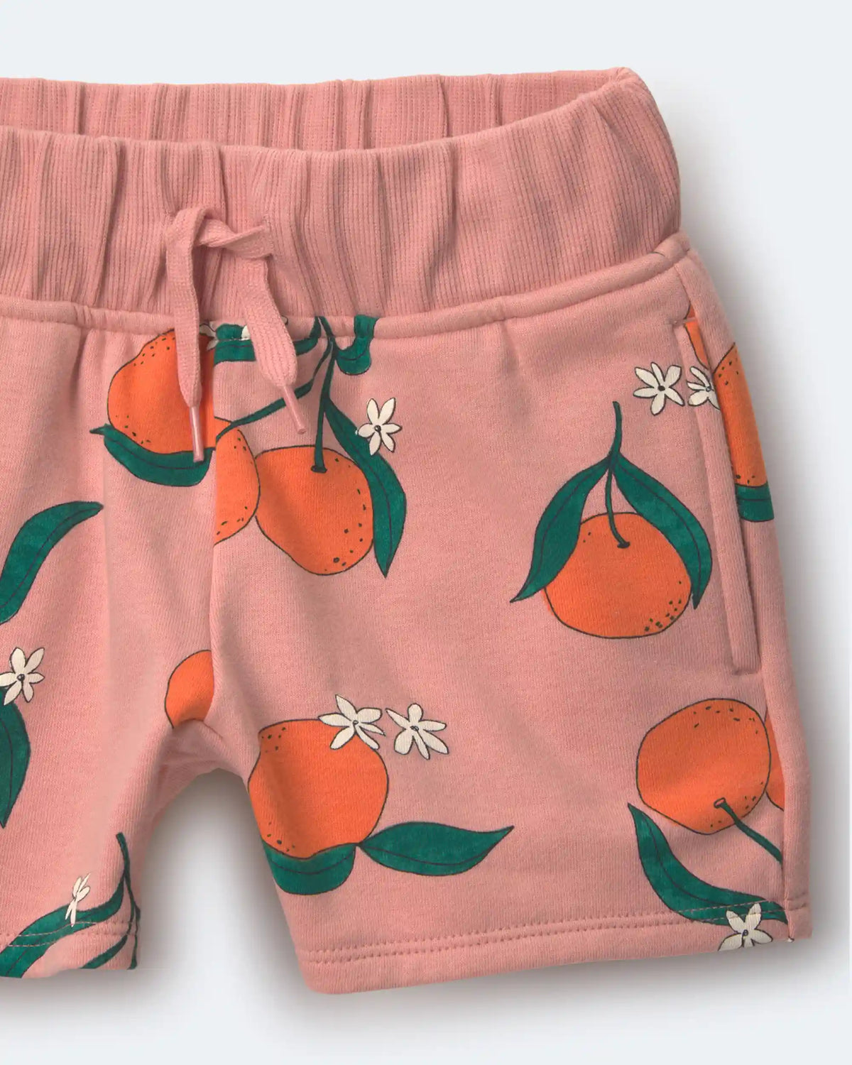 Toddler City Park™ Shorts in Clementine Grove Print - Light Pink