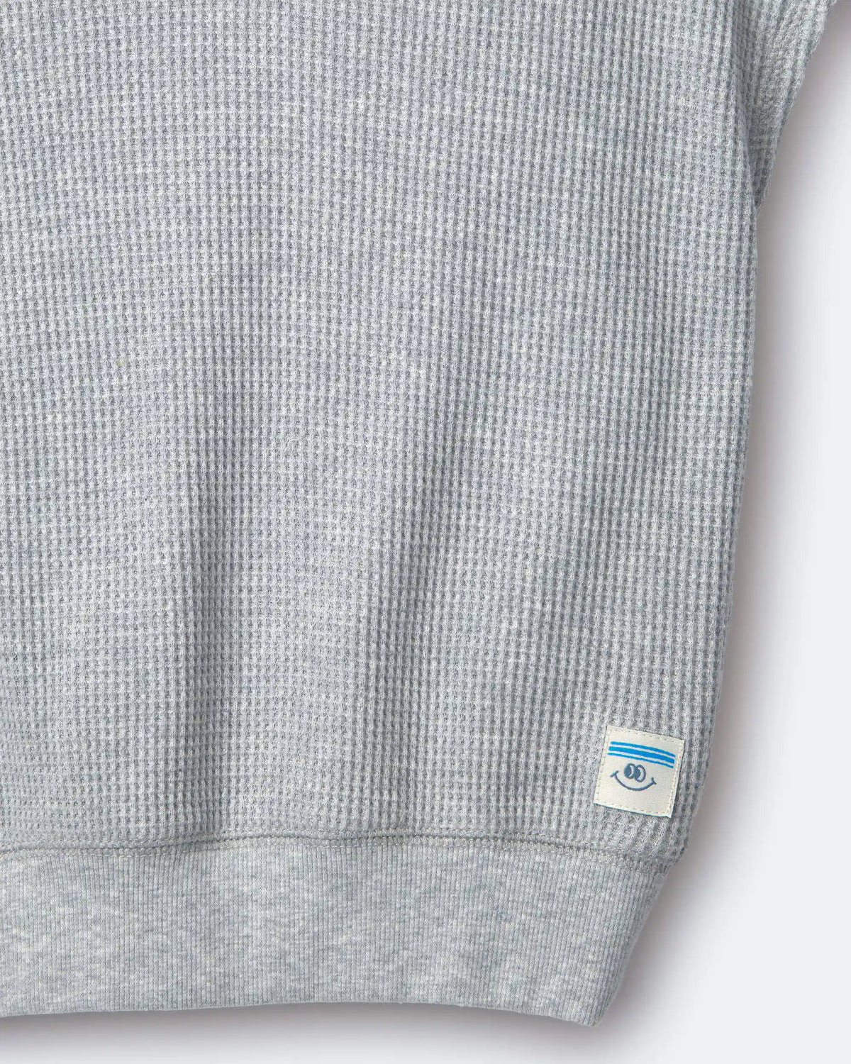 Toddler Waffle Knit Elastic-Waist Hooded Top - Heather Grey