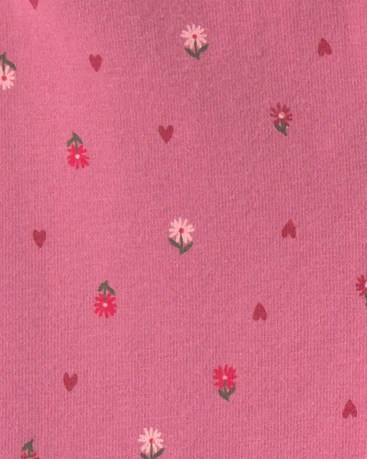 Toddler Girl Floral Cotton Pull-On Stretch Leggings - Pink