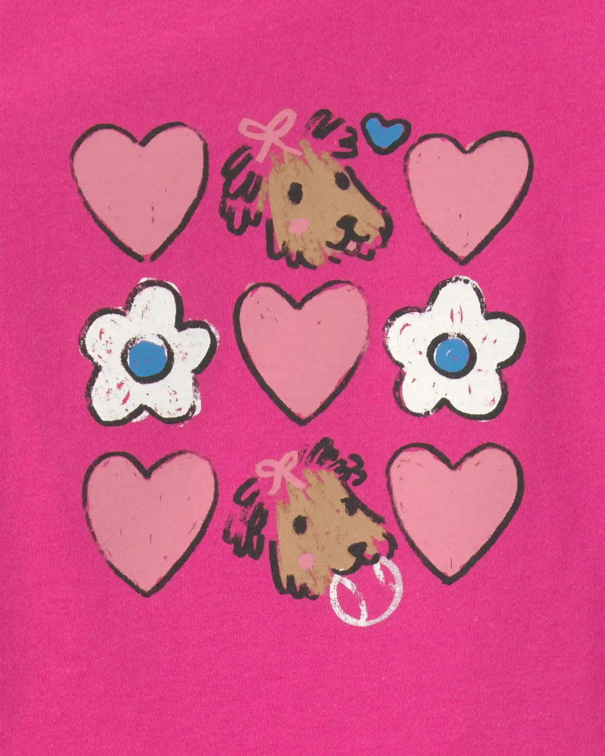 Toddler Girl Heart Long-Sleeve Graphic Tee - Pink