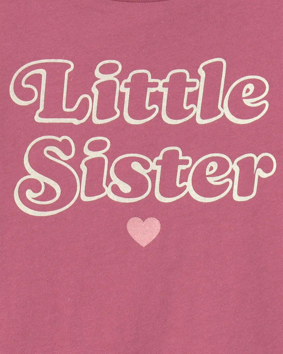 Toddler Girl 'Little Sister' Long-Sleeve Graphic Tee - Pink