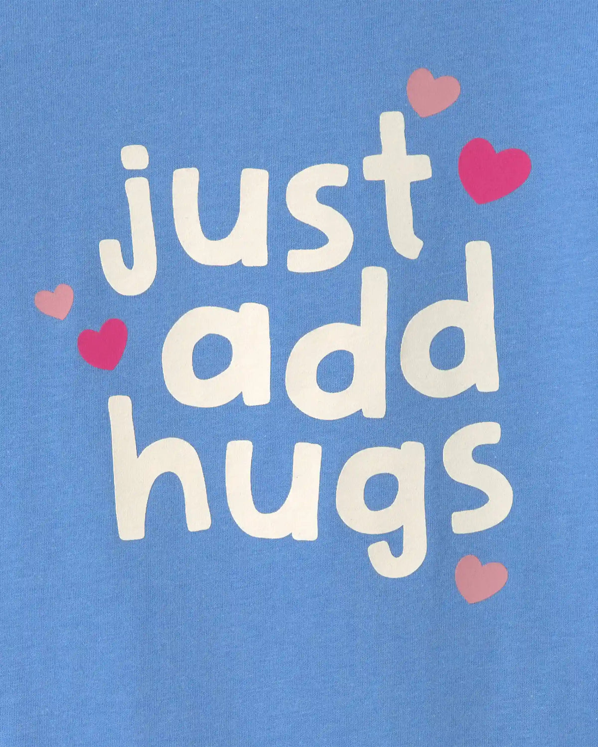 Toddler Girl 'Just Add Hugs' Long-Sleeve Graphic Tee - Blue