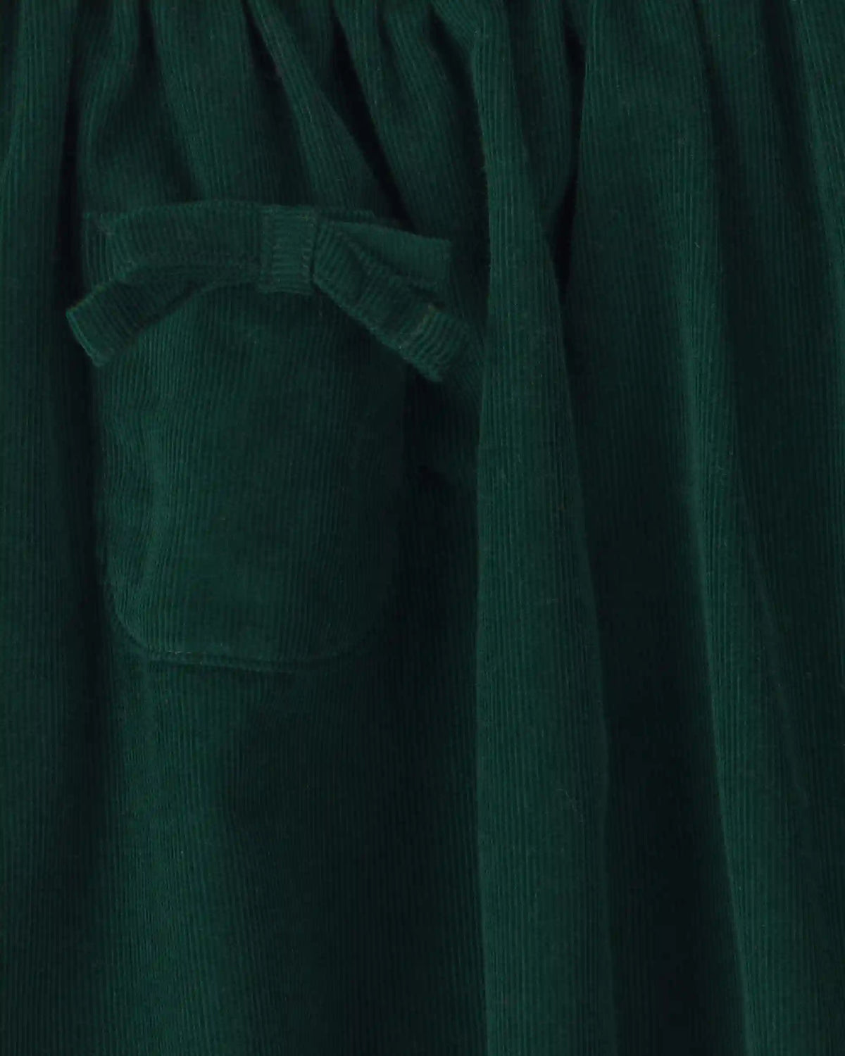 Toddler Girl Bow Corduroy Skort - Green
