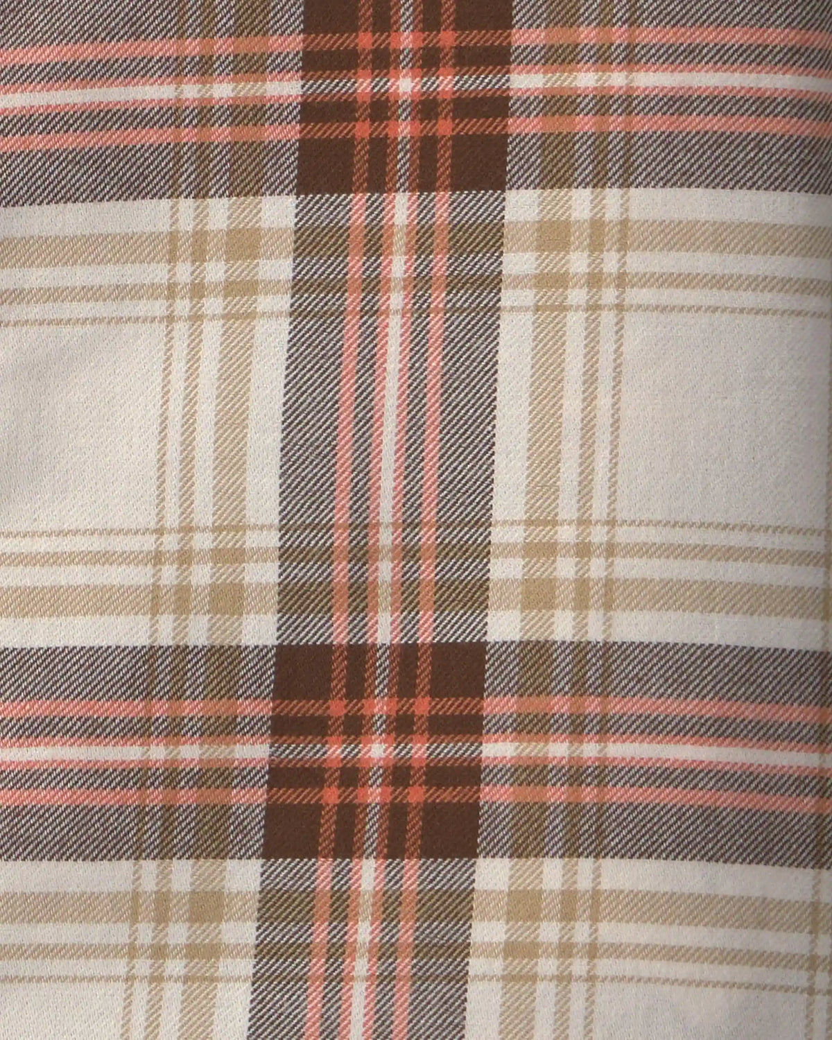 Toddler Boy Plaid Long-Sleeve Button-Down Shirt - Brown/Cream