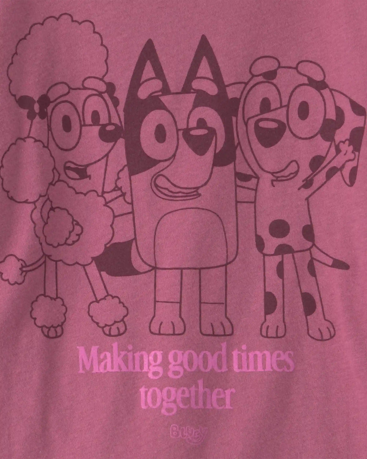 Toddler Girl Bluey™ Long-Sleeve Graphic Tee - Pink
