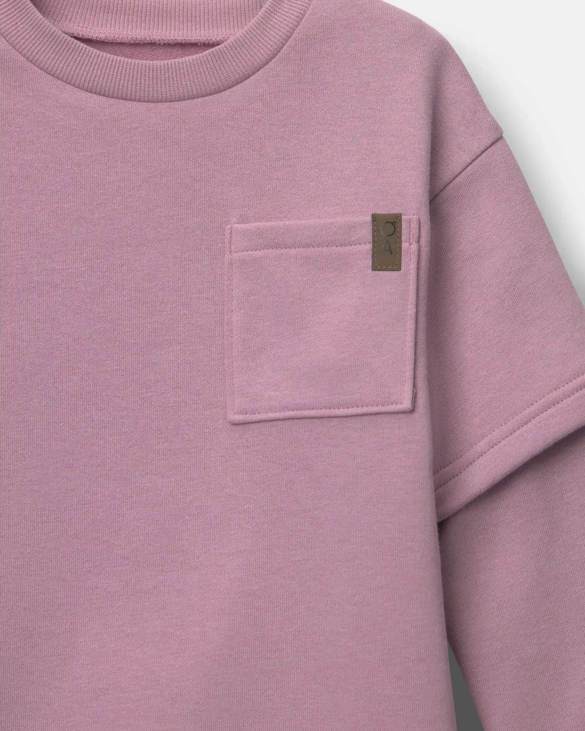 Toddler Long-Sleeve Layered Top - Mauve