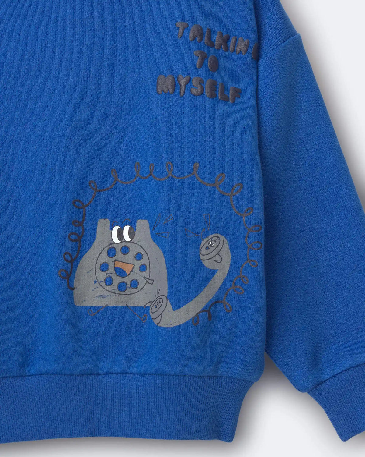 Toddler 'Talking To Myself' Phone Hoodie - Royal Blue