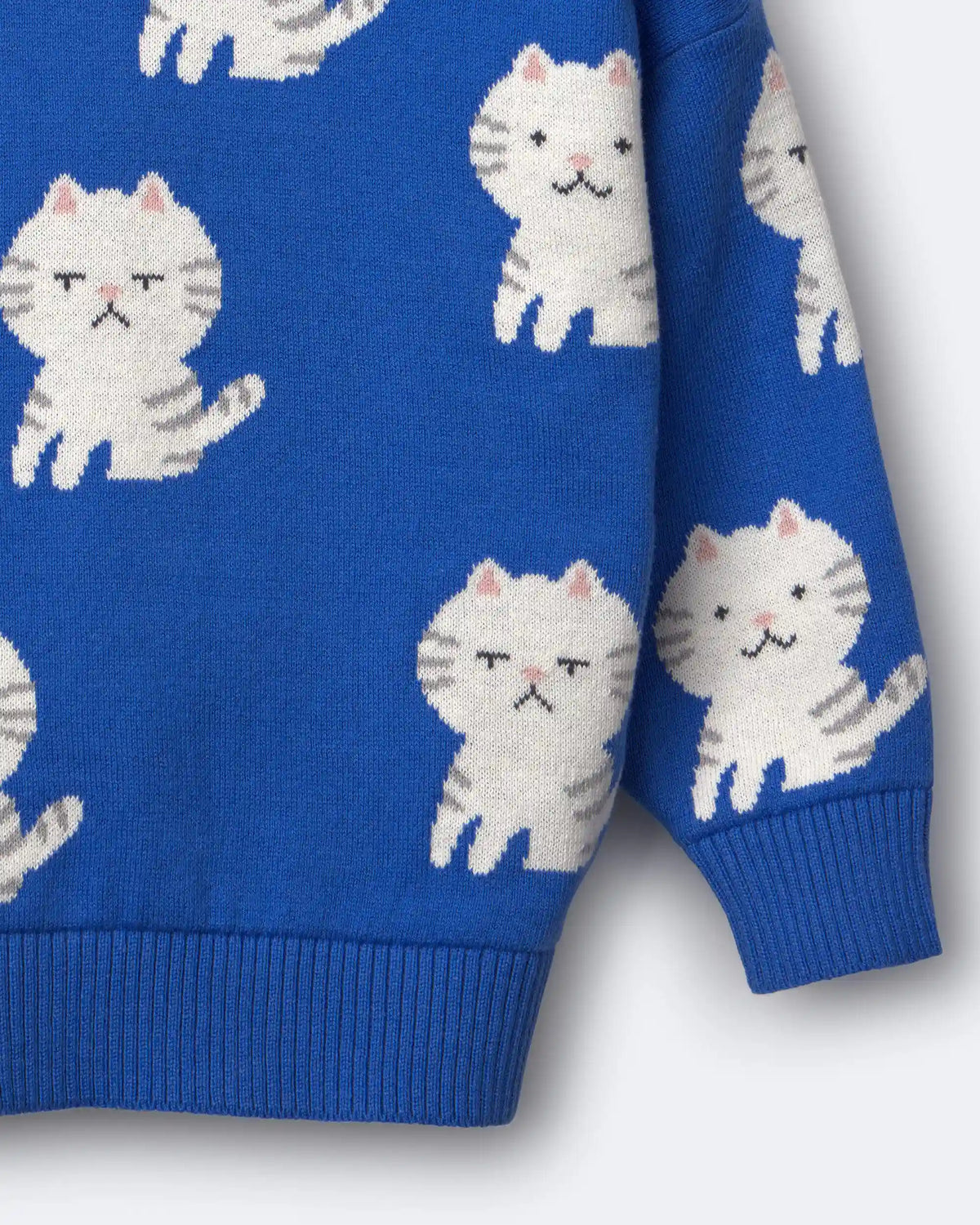 Toddler Girl Pullover Sweater - Royal Blue