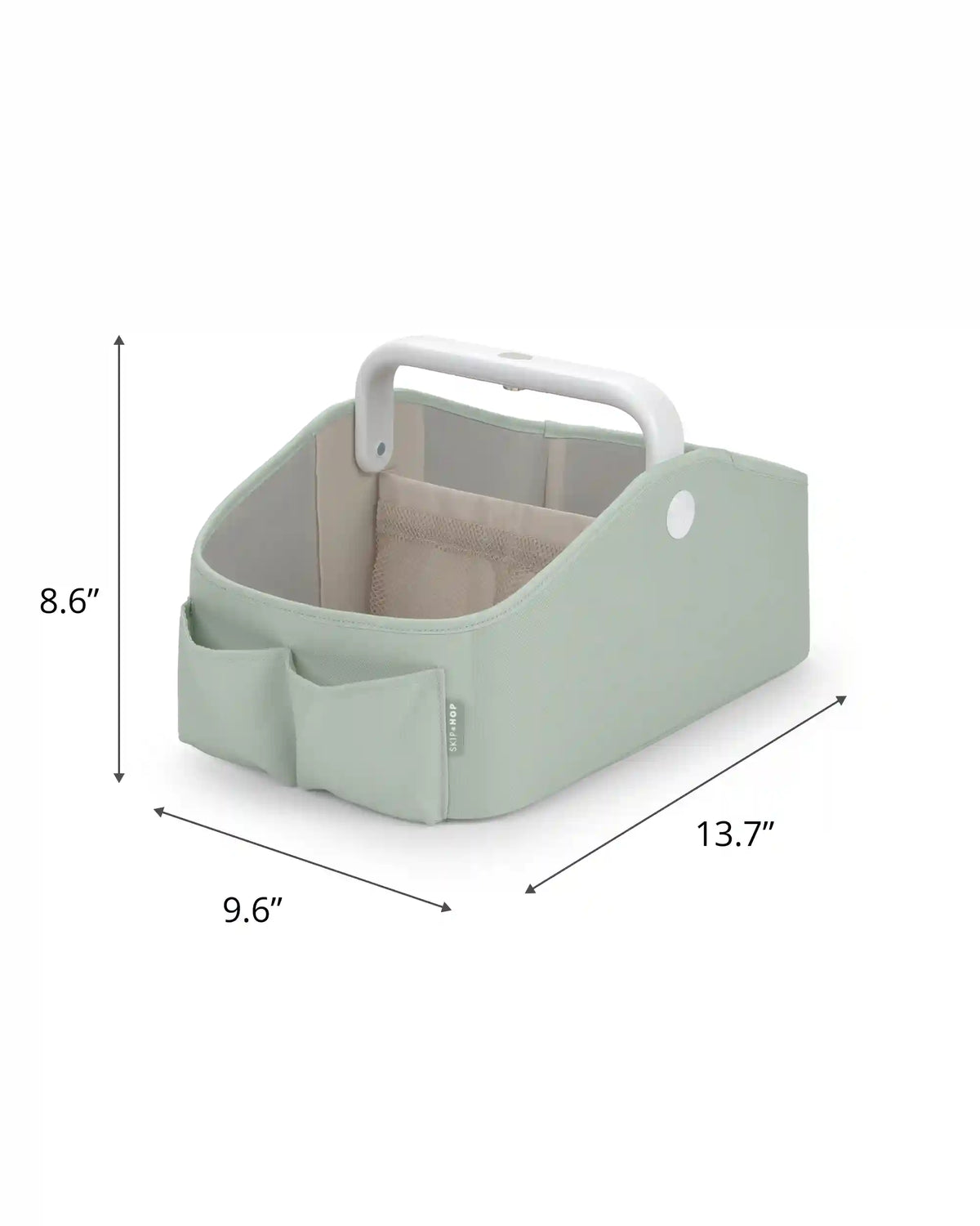 Nursery Style Light-Up Diaper Caddy - Sage