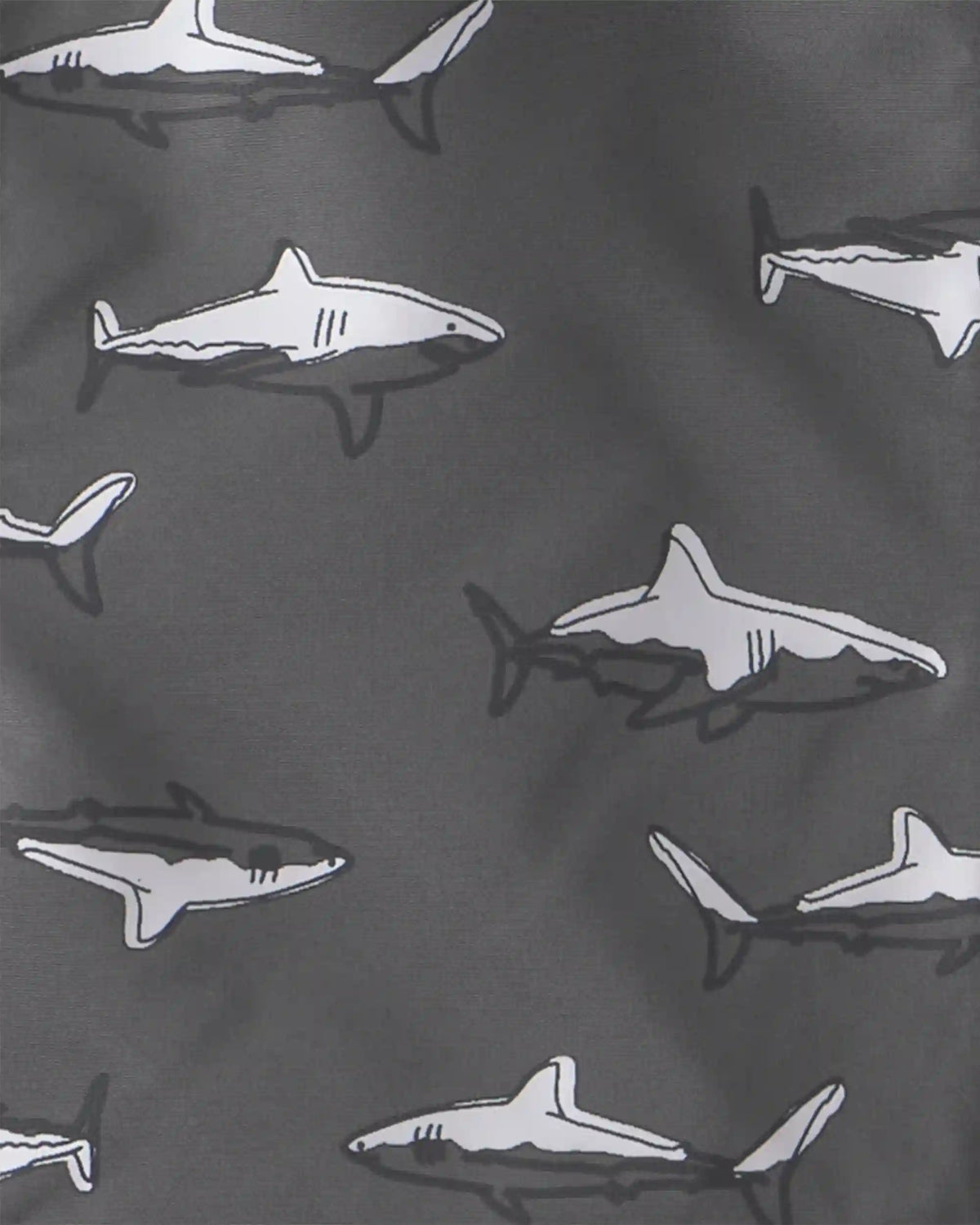 Baby Boy Shark Raincoat - Grey