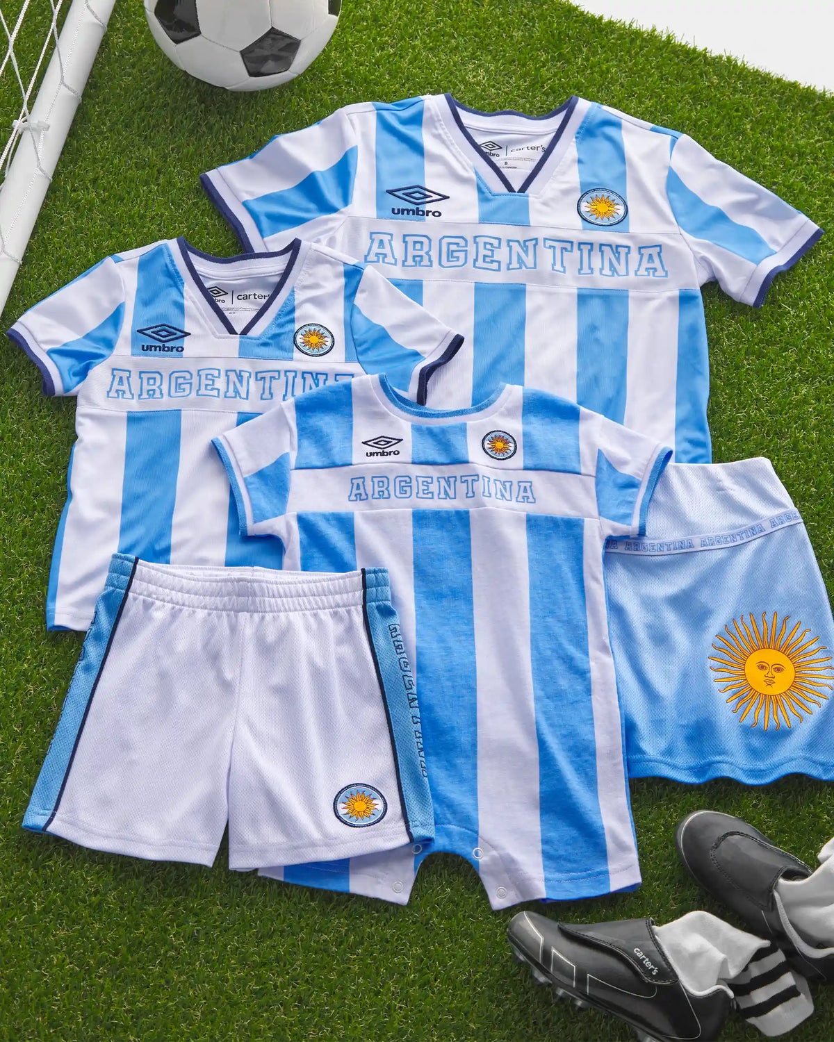Toddler Girl Umbro Argentina Active Skort - Light Blue/White