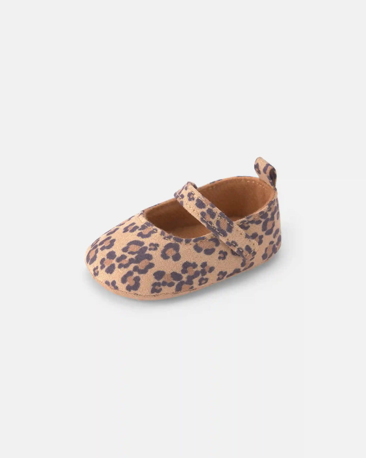 Baby Girl Cheetah Mary Jane Flats - Brown