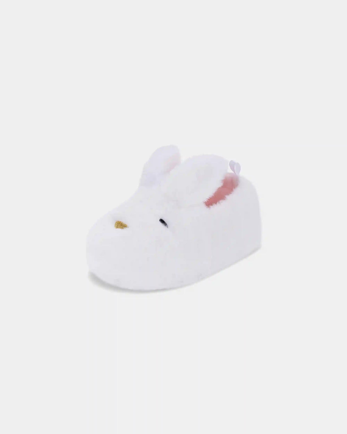 Girls Bunny Slippers - White