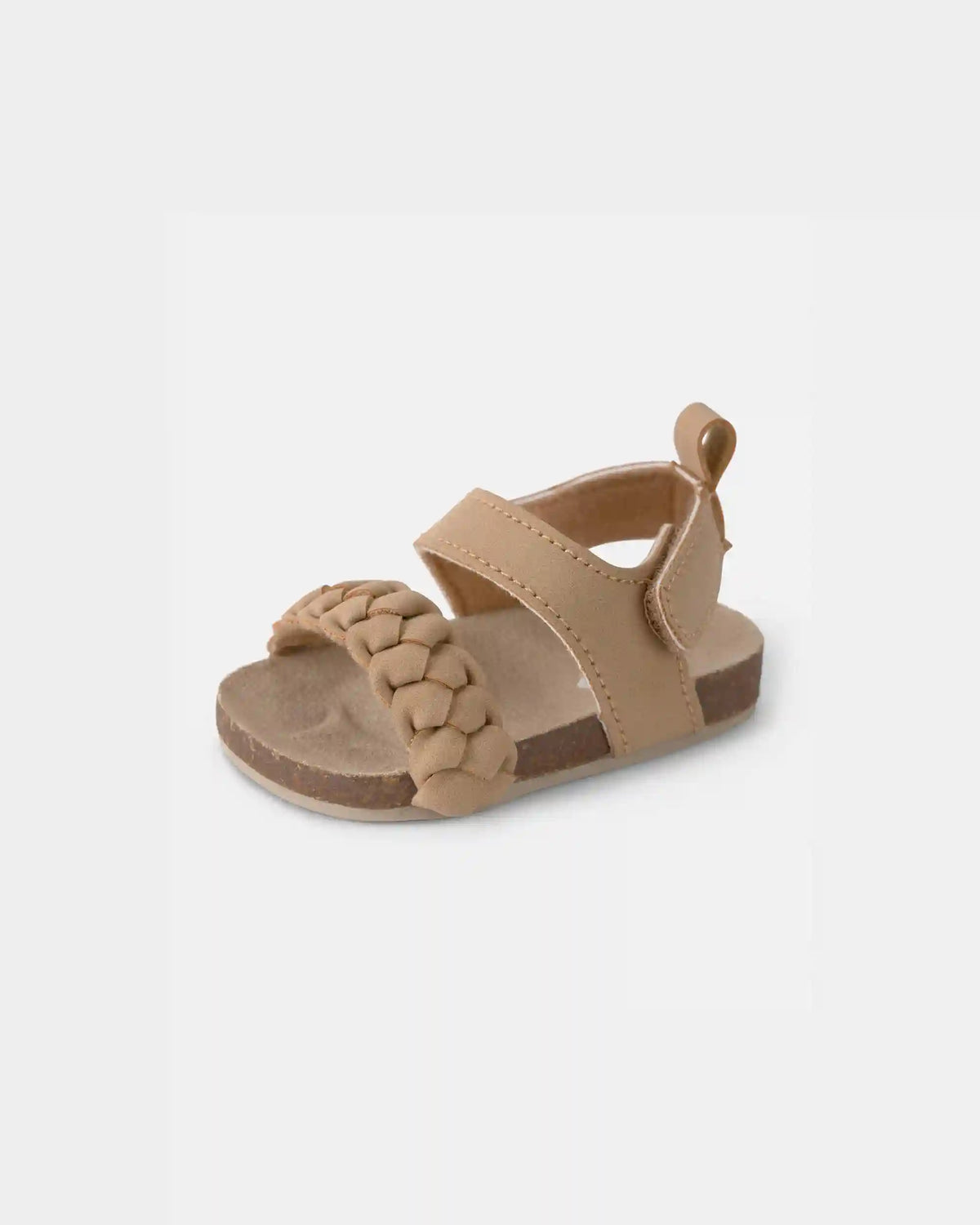 Baby Girl Braided Sandals - Brown