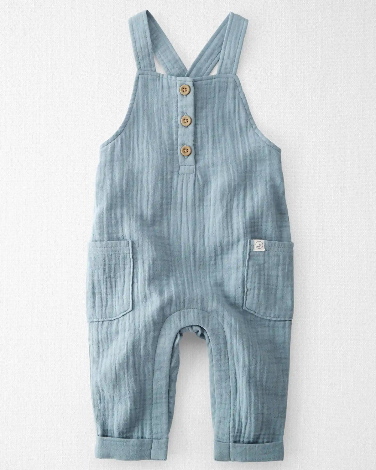 Baby Boy Organic Cotton Gauze Overall
