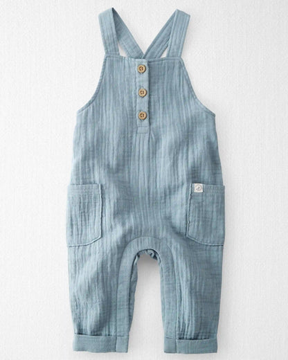 Baby Boy Organic Cotton Gauze Overall
