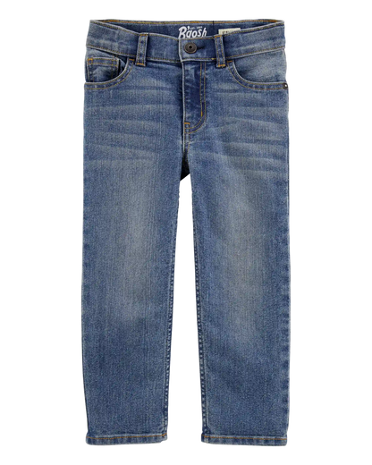 Baby Faded Wash Straight-Leg Jeans