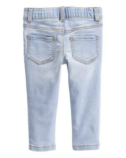 Baby Light Blue Wash Skinny-Leg Jeans