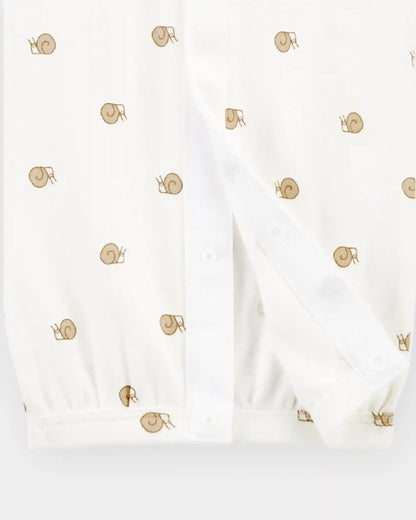 Baby Preemie Snail Cotton Sleeper Gown