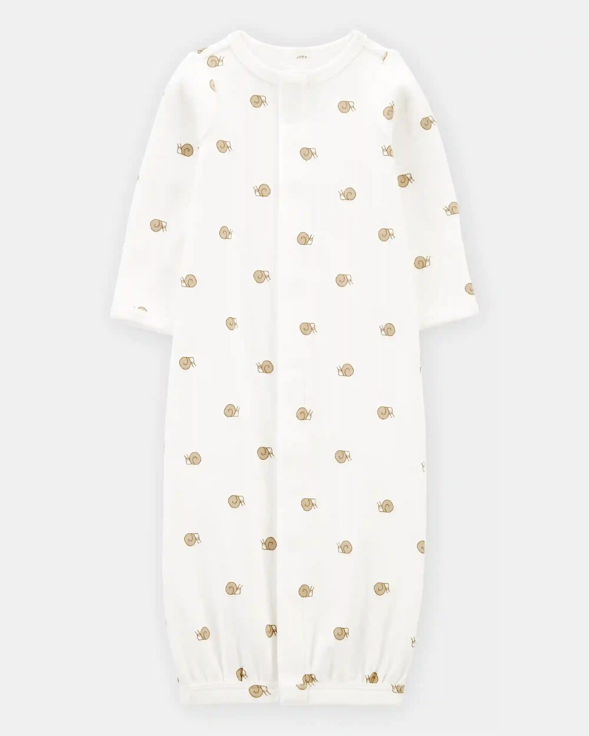 Baby Preemie Snail Cotton Sleeper Gown