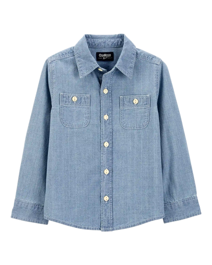 Baby Boy Chambray Button-Front Shirt