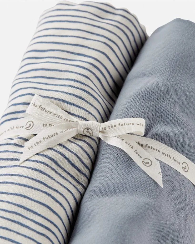 Baby 2-Pack Organic Cotton Muslin Swaddle Blankets