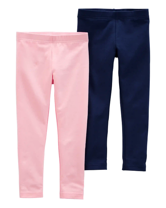 Baby Girl 2-Pack Cotton Stretch Leggings