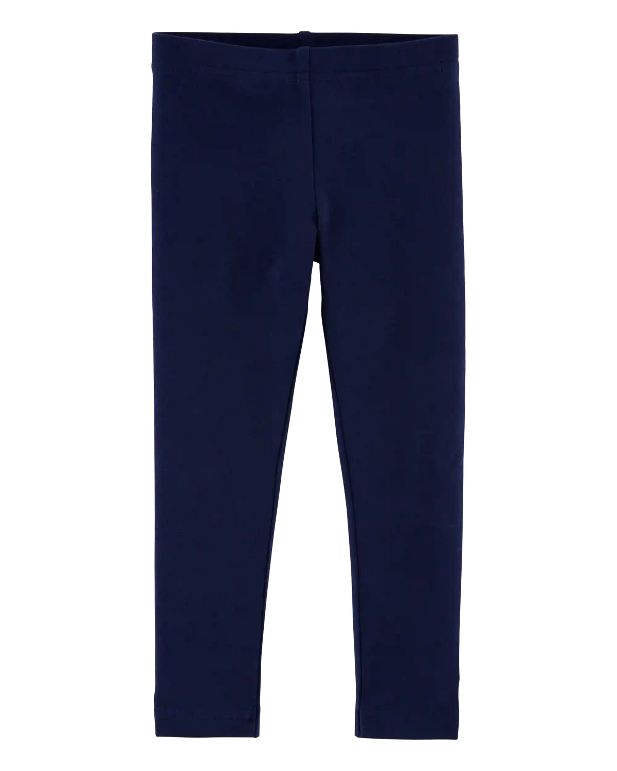 Baby Girl Cotton Stretch Leggings - Navy
