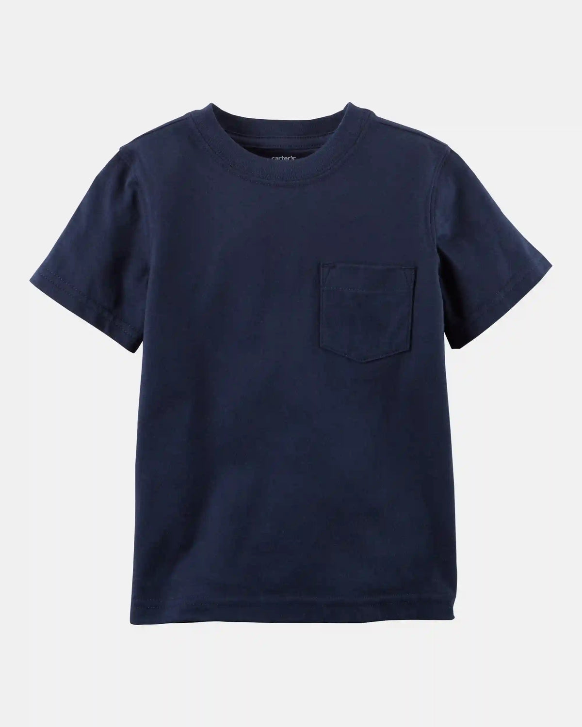 Baby Solid Short-Sleeve Pocket Tee - Navy