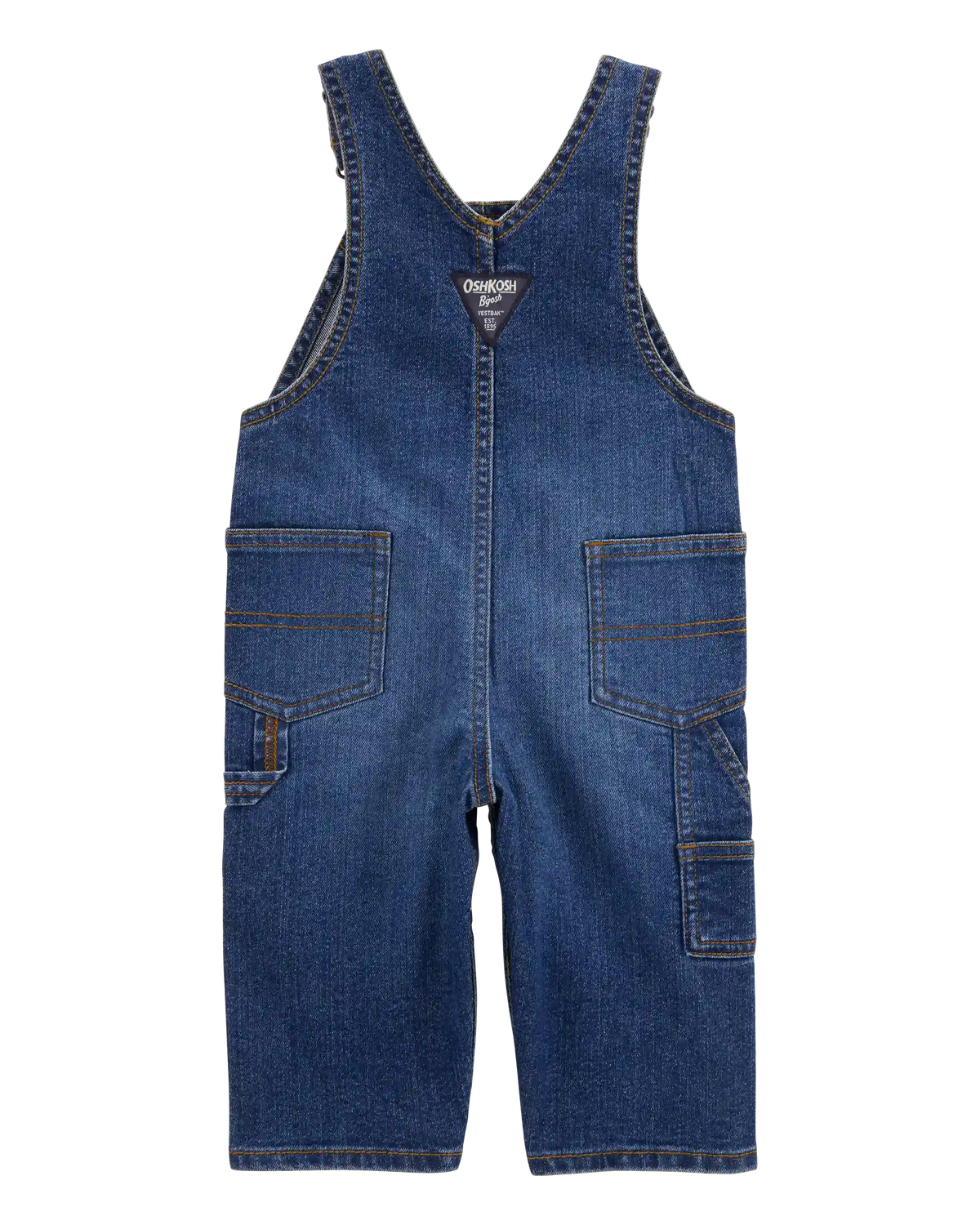 Baby Stretch Denim Classic Overalls - Dark Wash