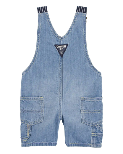 Baby Denim Shortalls - Blue