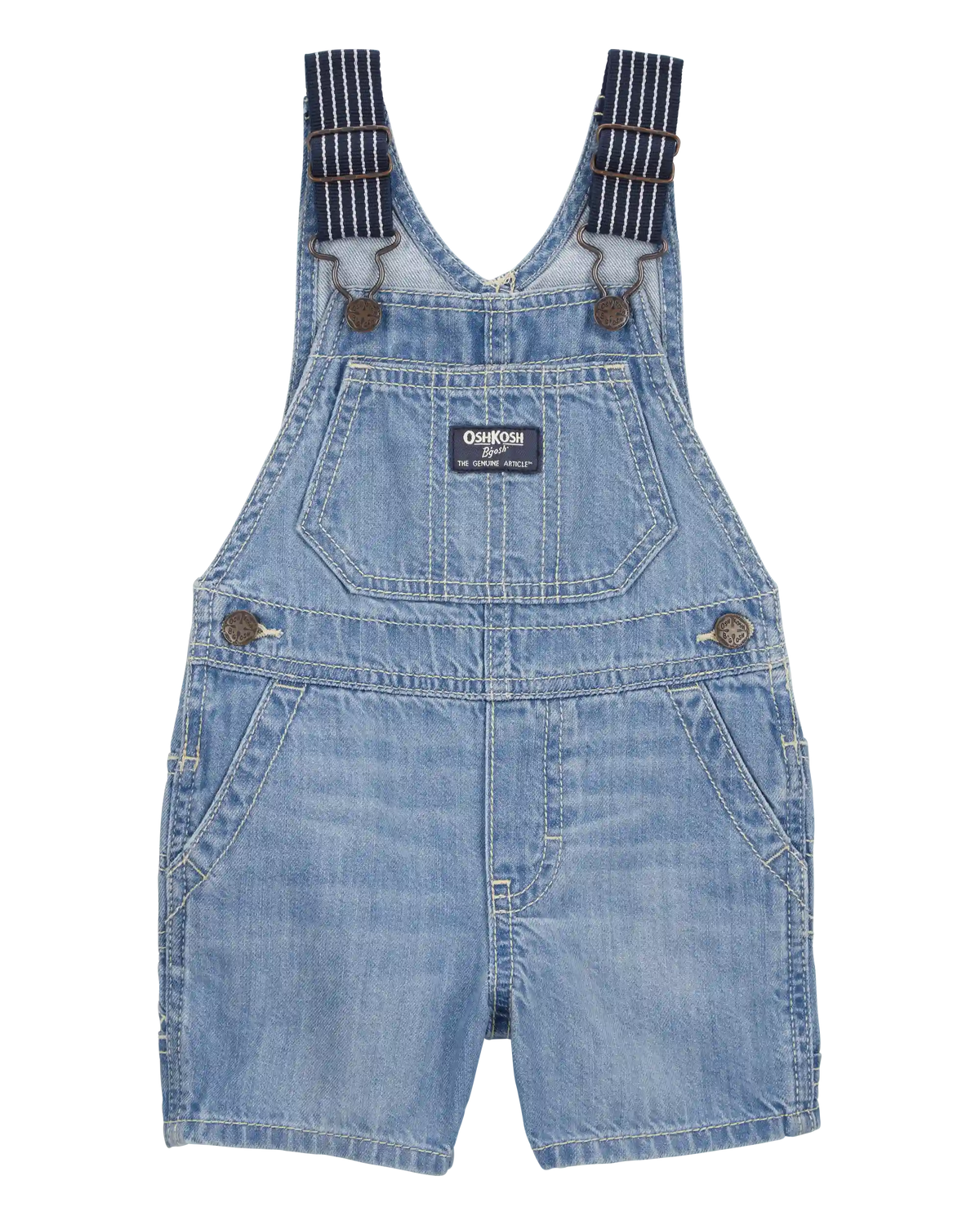 Baby Denim Shortalls - Blue