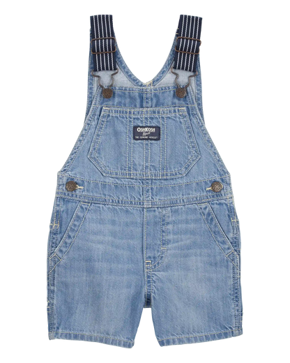 Baby Denim Shortalls - Blue