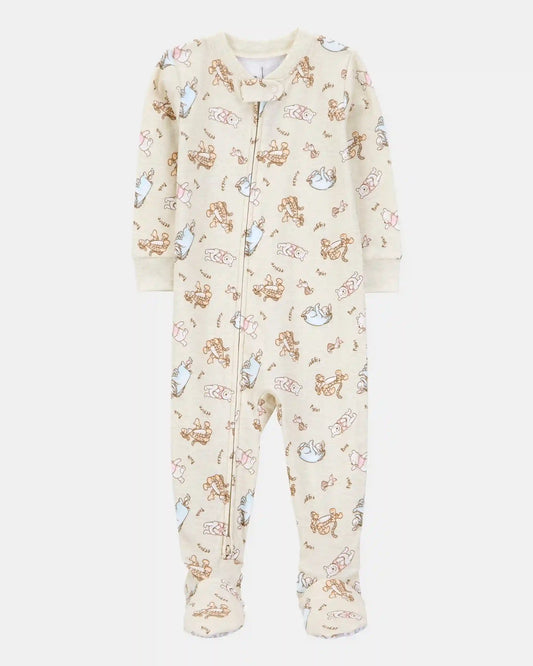 Baby Winnie The Pooh Snug Fit Cotton Footie 1-Piece Pajamas