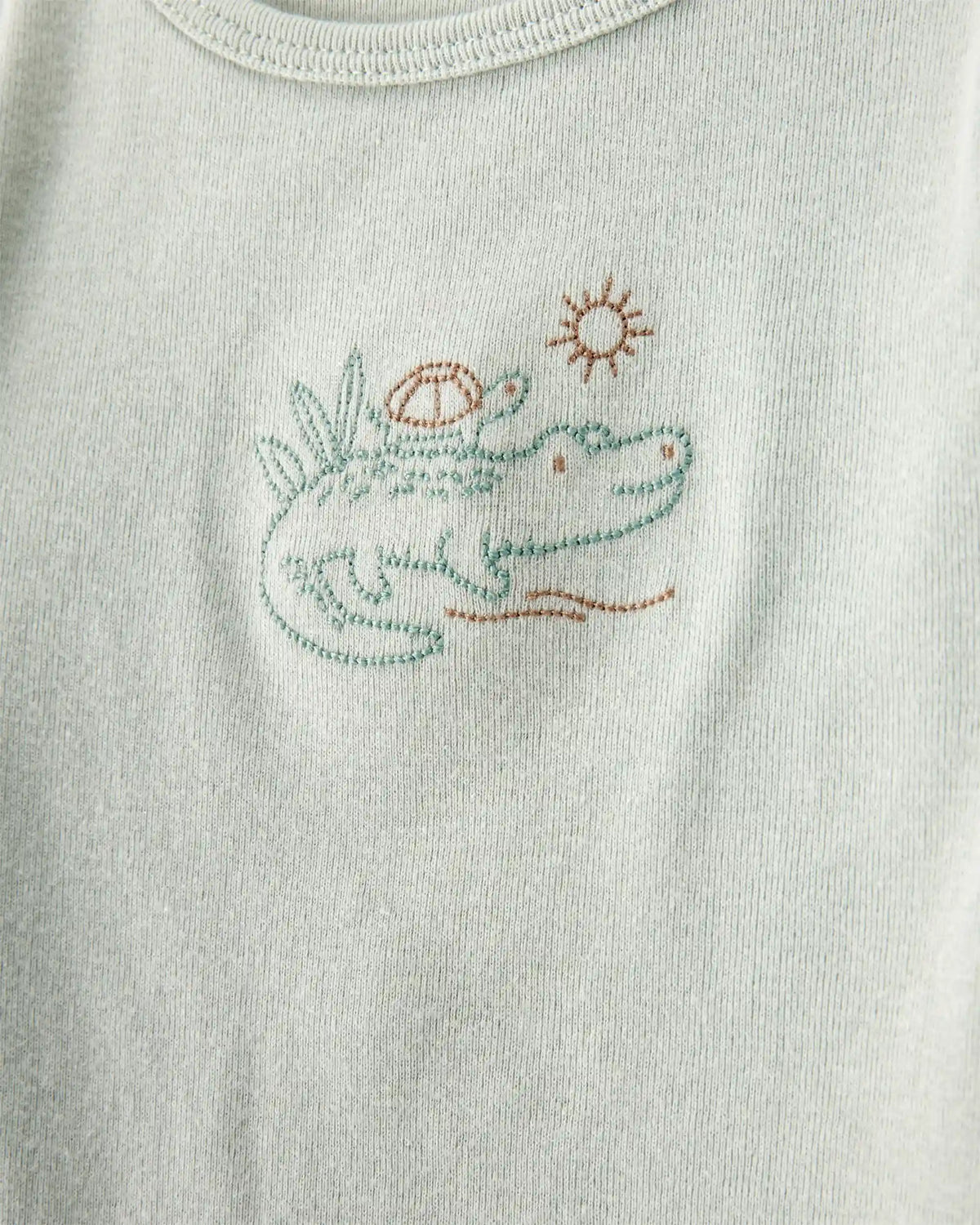 Baby 4-Piece Alligator Outfit Set - Green