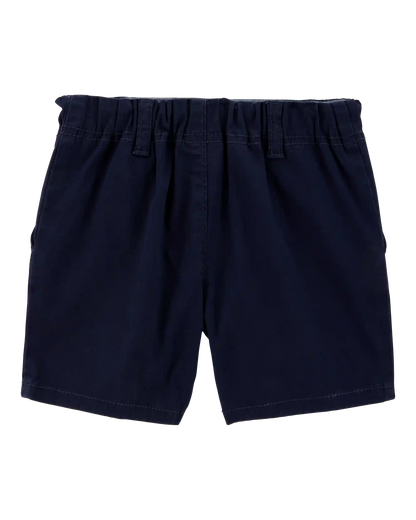 Baby Stretch Chino Uniform Shorts - Navy