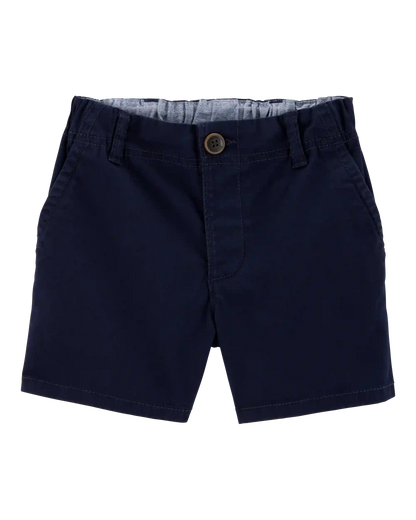 Baby Stretch Chino Uniform Shorts - Navy