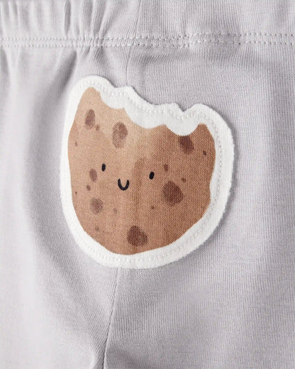 Baby 3-Piece Milk & Cookies Little Character Set® - Grey