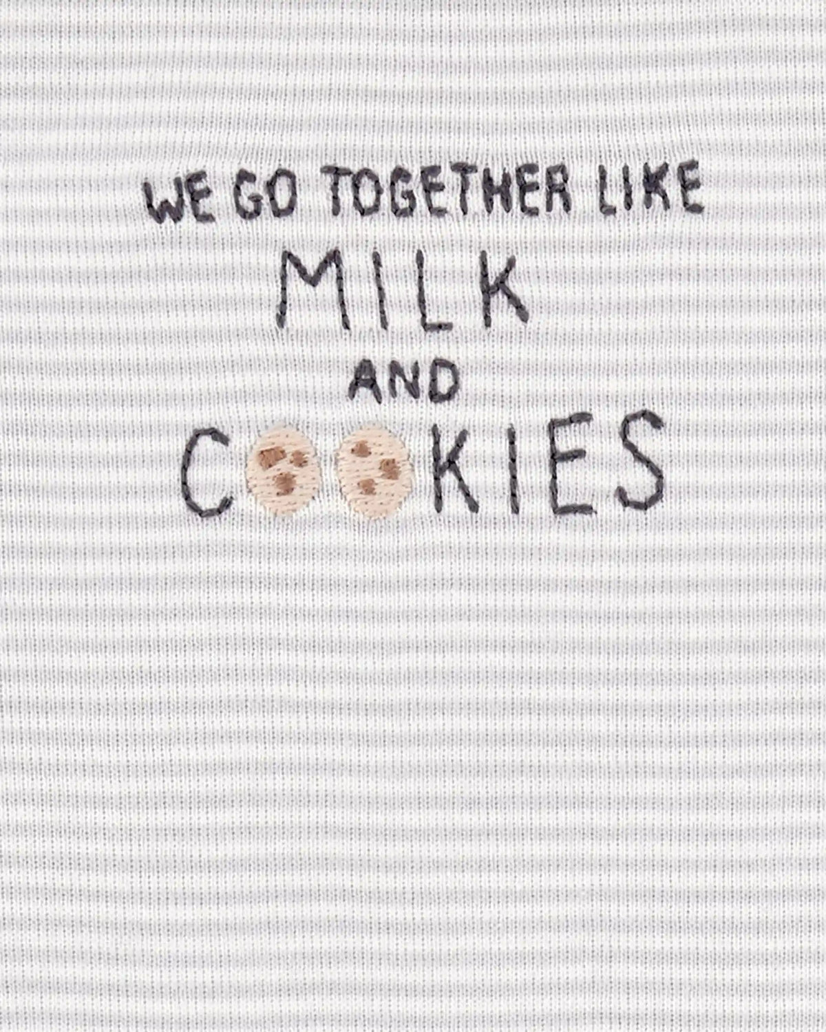 Baby 3-Piece Milk & Cookies Little Character Set® - Grey